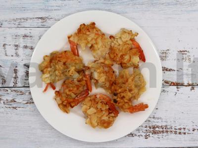 Krevetės migdolų tešloje Žingsnis 5