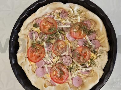 Kvapni pica su sūrio krašteliais Žingsnis 3