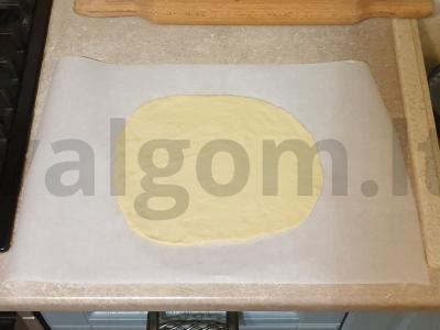 Fokacija su mėsos asorti Žingsnis 1