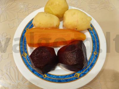 Sluoksniuotas salotas su šlakiu Žingsnis 1