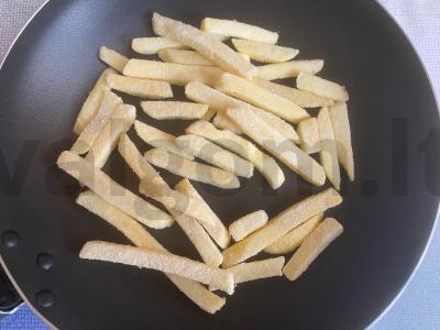 Vietinis lavašas su įdaru „Amerikietiškai“ Žingsnis 1