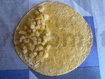 Vietinis lavašas su įdaru „Amerikietiškai“ Žingsnis 8