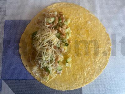 Vietinis lavašas su įdaru „Amerikietiškai“ Žingsnis 10