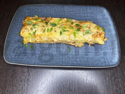 Lašiša po sūriu pietums pagrindine nuotrauka