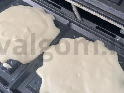 Vafliai „Krustyška“ su kefyru Žingsnis 5