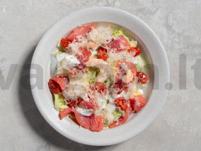 Salotas su raudona žuvimi ir krevetėmis Žingsnis 5