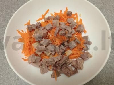 Korėjietiška salotų su jautienos liežuviu Žingsnis 6