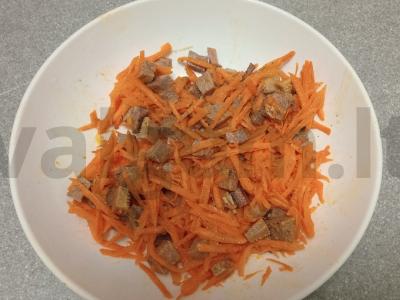 Korėjietiška salotų su jautienos liežuviu Žingsnis 7