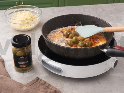 Spagečiai su alyvuogėmis ir artišokais Žingsnis 6