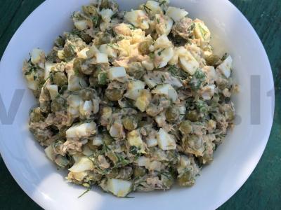 Salotos su tunu ir žirniais per 15 minučių Žingsnis 3