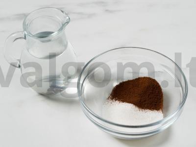 Korėjietiškas plaktas Dalgona kava Žingsnis 1