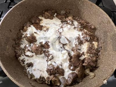 Troškinta vištienos kepenėlė su grikiais Žingsnis 7