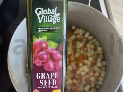 Daržovių sriuba iš cukinijų ir bulvių „Tas pats“ Žingsnis 5