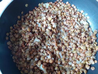 Žalioji prieskoninė lęšių vakarienė Žingsnis 3