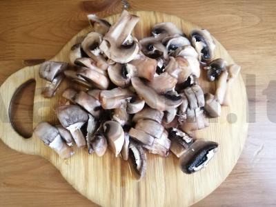 Kepti pyragėliai su kopūstais ir grybais Žingsnis 3