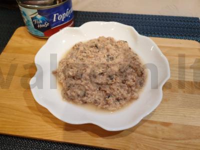 Salotas „Mimoza“ su konservuota šlakių žuvimi Žingsnis 7