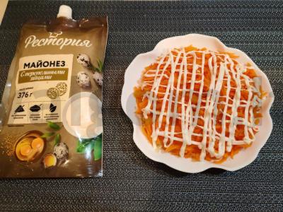 Salotas „Mimoza“ su konservuota šlakių žuvimi Žingsnis 10