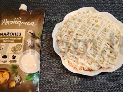 Salotas „Mimoza“ su konservuota šlakių žuvimi Žingsnis 11