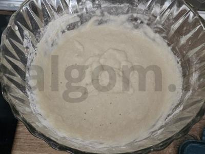 Blynai ant avižų pieno su kokosų drožlėmis Žingsnis 2