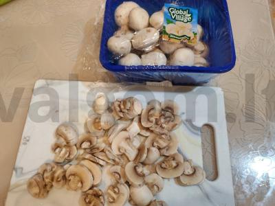 Ryžių-kviečių košė su grybais Žingsnis 3