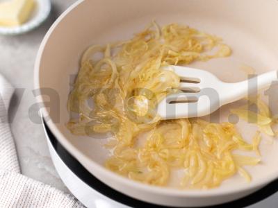 Žiedinė kopūstai su pievagrybiais Žingsnis 4