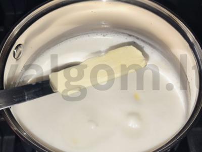 Pieninė makaronai pusryčiams Žingsnis 3