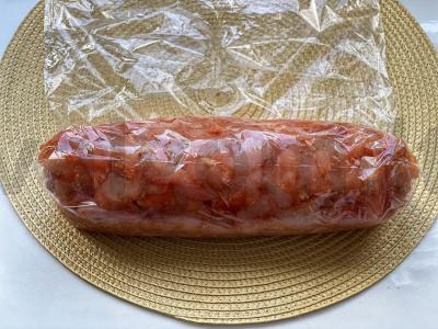 Vištienos filė „Marmurinė“ ritinėlis Žingsnis 4