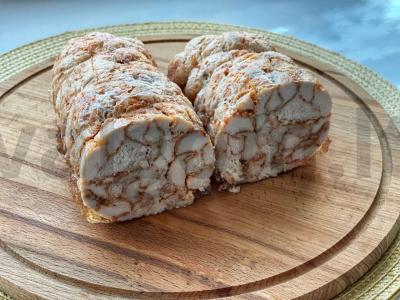 Vištienos filė „Marmurinė“ ritinėlis Žingsnis 6