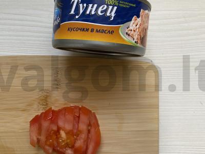 Baltyminis vokelis su tuno įdaru Žingsnis 3