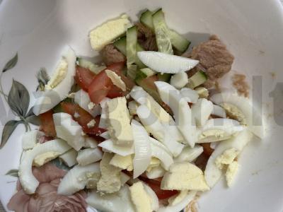 Baltyminis vokelis su tuno įdaru Žingsnis 8