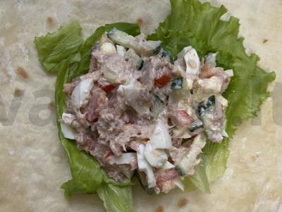 Baltyminis vokelis su tuno įdaru Žingsnis 12