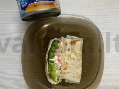 Baltyminis vokelis su tuno įdaru Žingsnis 16