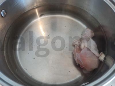 Tirštas barščiai su grūdais ir vištiena Žingsnis 1