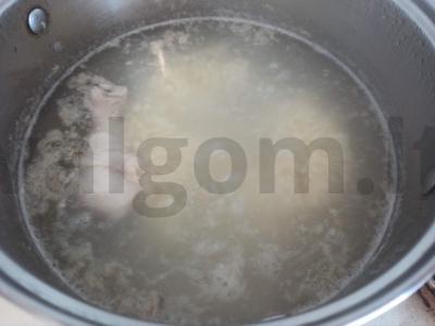 Tirštas barščiai su grūdais ir vištiena Žingsnis 3