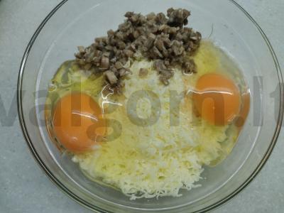 Šampinjonai, įdaryti suluguni sūriu Žingsnis 4