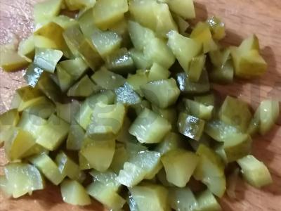 Vegetariškas salotas su alyvuogėmis ir pievagrybiais Žingsnis 3