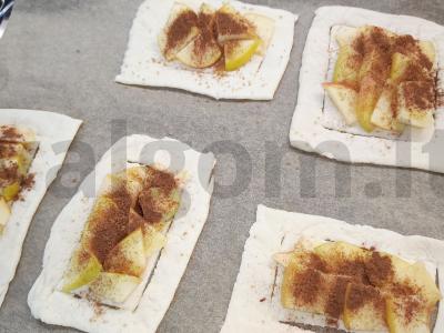 Keptas sluoksniuotas pyragas su obuoliu ir cinamonu Žingsnis 4