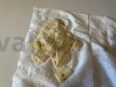 Namų bulvių traškučiai su sūrio padažu Žingsnis 3