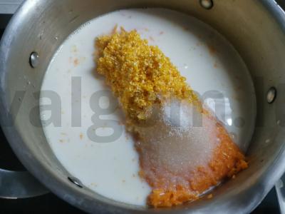 Moliūgų košė su kukurūzų kruopomis Žingsnis 1