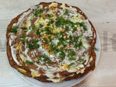 Kepenų tortas su prieskoniais ir daržovėmis pagrindine nuotrauka