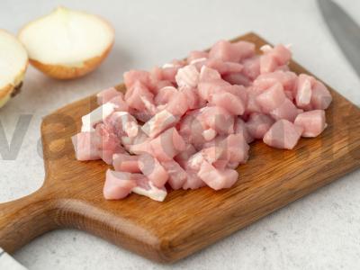 Kepta moliūgų su mėsa Žingsnis 1