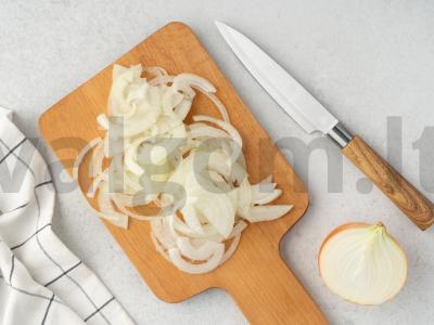 Kepta moliūgų su mėsa Žingsnis 2