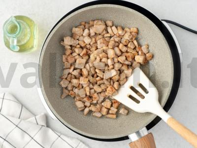 Kepta moliūgų su mėsa Žingsnis 4