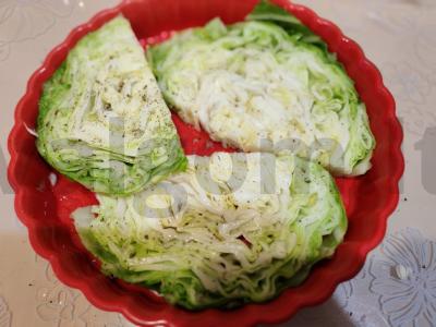 Kopūstų steikas su sūriu Žingsnis 3