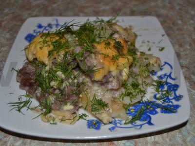 Veršiena „Po-orlovski“ su grietinėlėmis pagrindine nuotrauka