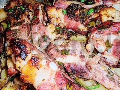 Šonkauliai sojų-medaus padaže su žaliu svogūnu Žingsnis 5