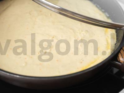 Varškės pyragas keptuvėje Žingsnis 5