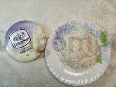 Dešrelės lavaše su lydytu sūriu Žingsnis 1