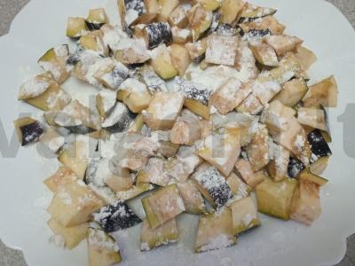 Salotas su mocarela ir baklažanu Žingsnis 4