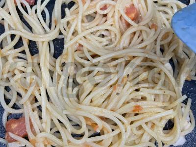 Makaronai „Pomidorų sprogimas“ Žingsnis 4